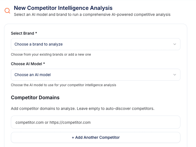 Akii Competitor Intelligence - Battlecards Interface