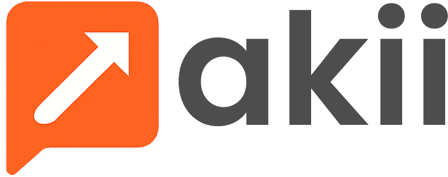 Akii AI Search Optimization Platform logo in black - for use on light backgrounds