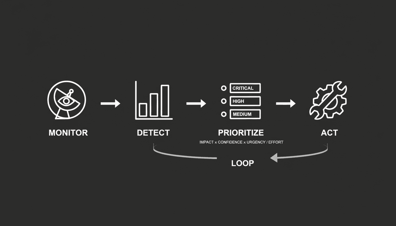 From Monitoring to Action: Turning AI Visibility Signals Into Prioritized Fixes