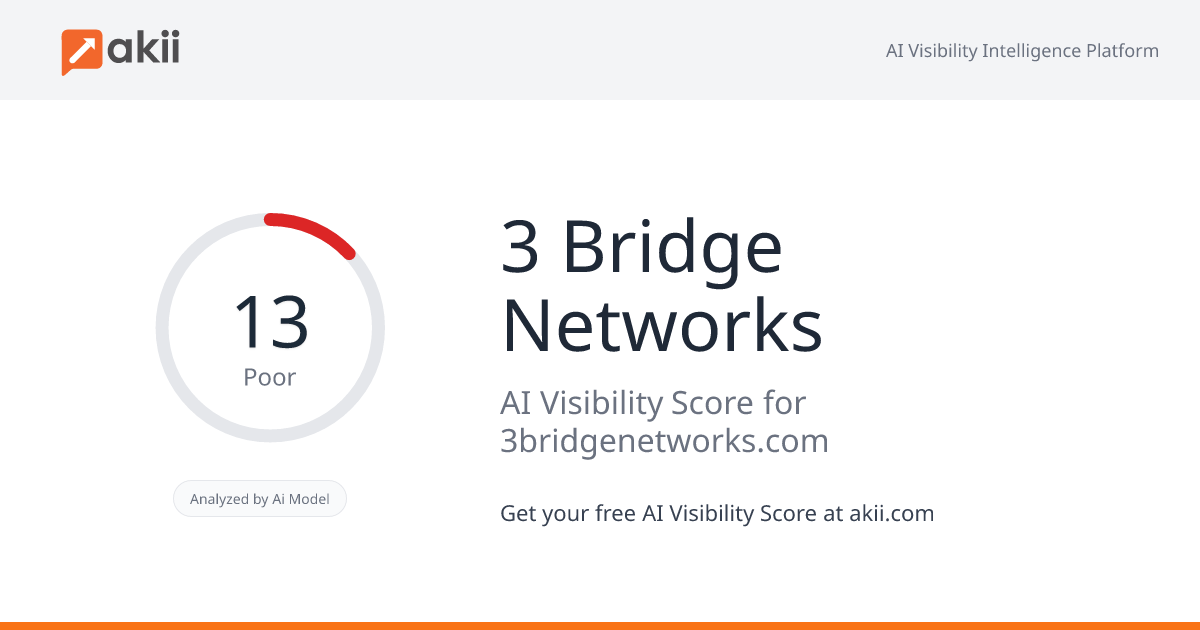 3 Bridge Networks AI Visibility Score