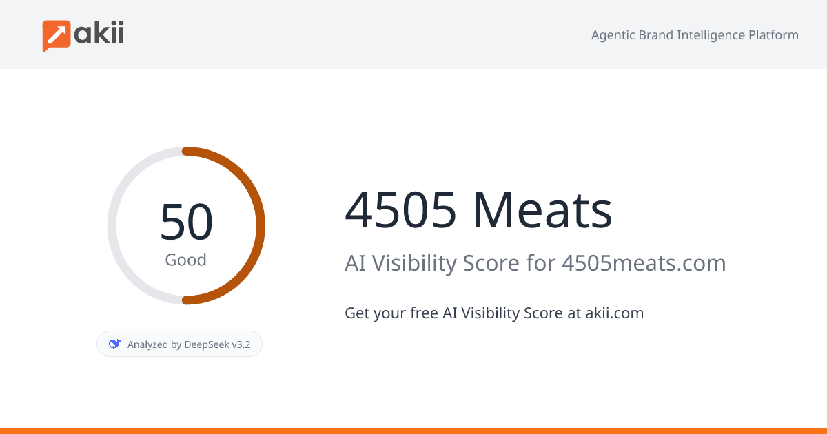4505 Meats AI Visibility Score