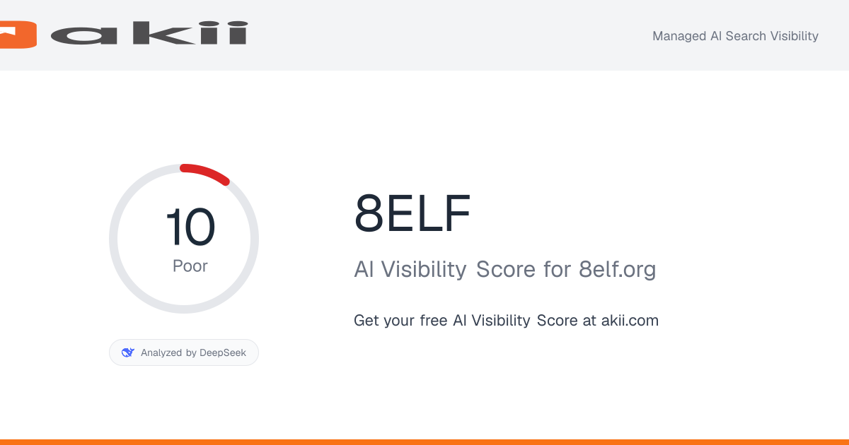 8ELF AI Visibility Score preview