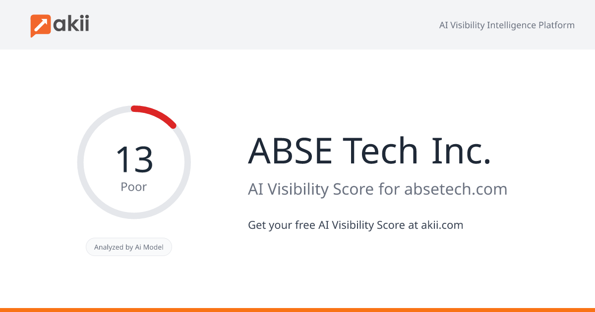 ABSE Tech Inc. AI Visibility Score