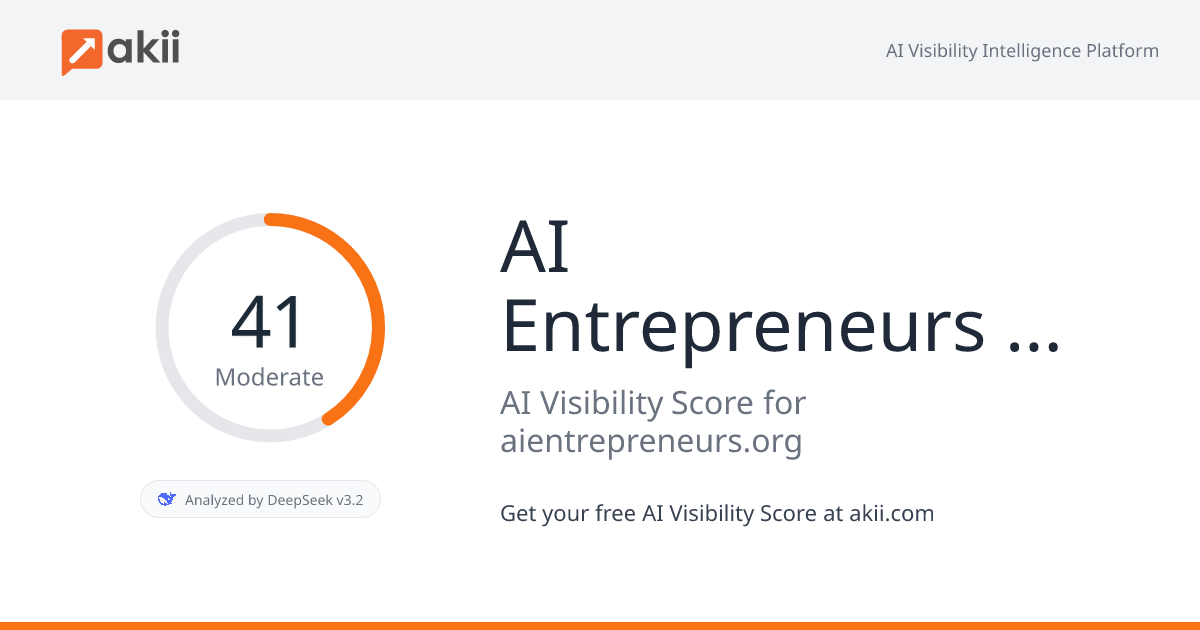 AI Entrepreneurs at Berkeley AI Visibility Score