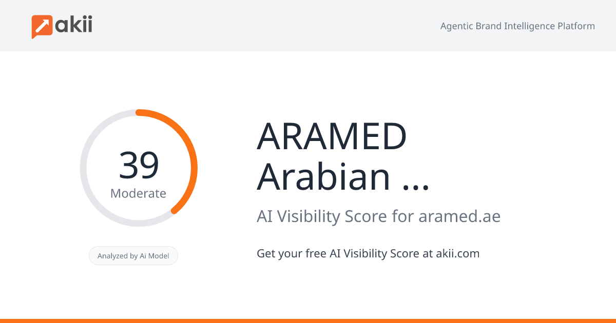 ARAMED - Arabian Medical Enterprises AI Visibility Score