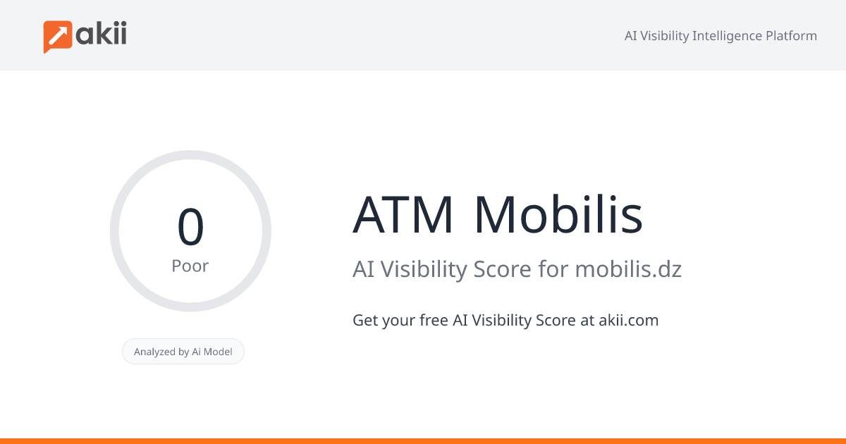 ATM Mobilis AI Visibility Score