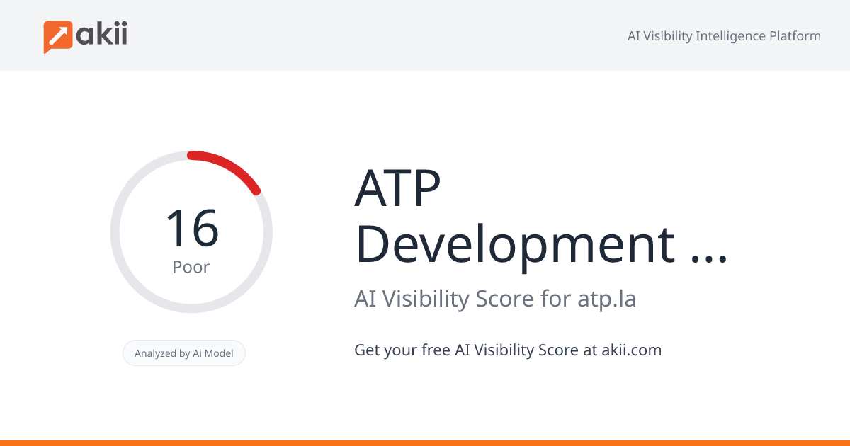ATP Development & Construction AI Visibility Score