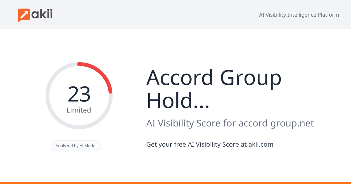 Accord Group Holdings LLC AI Visibility Score