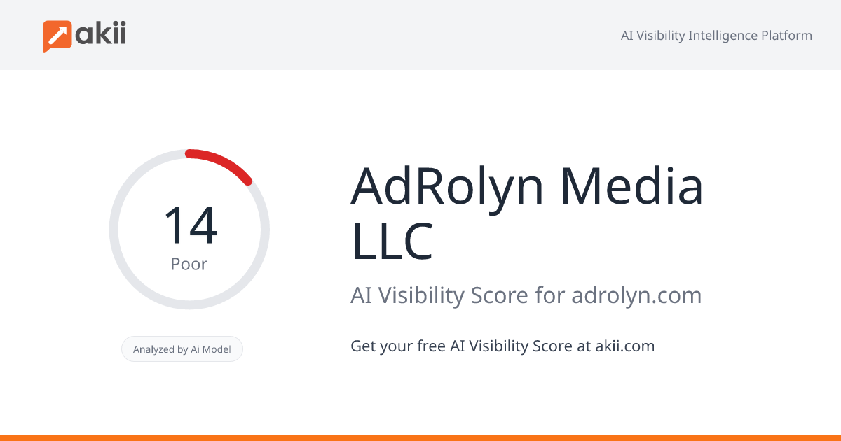 AdRolyn Media LLC AI Visibility Score