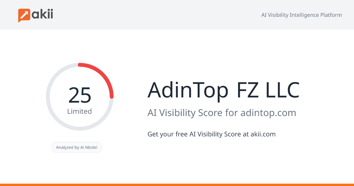 AdinTop FZ LLC AI Visibility Score