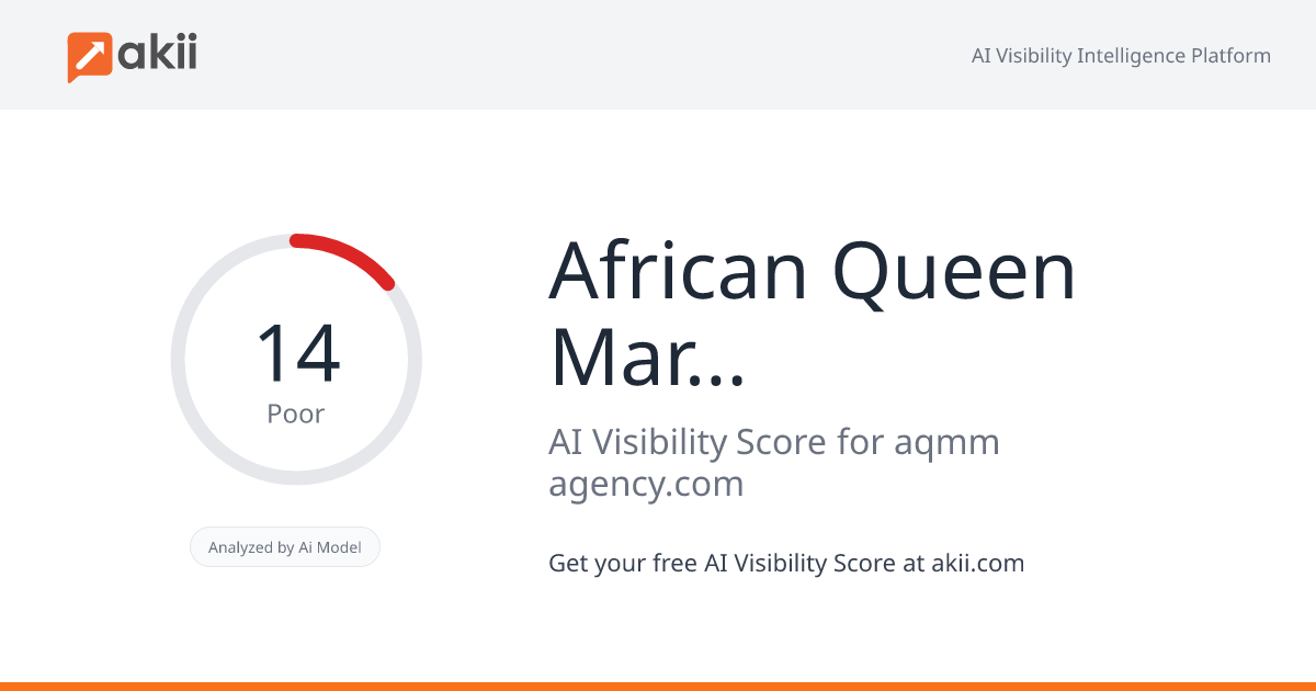 African Queen Marketing Management AI Visibility Score