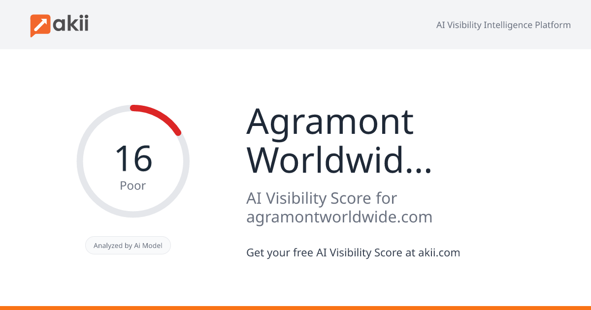 Agramont Worldwide Logistics Inc AI Visibility Score