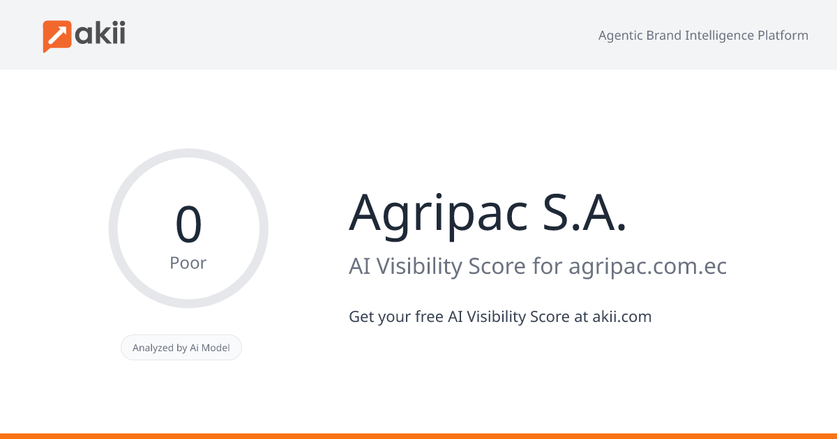 Agripac S.A. AI Visibility Score