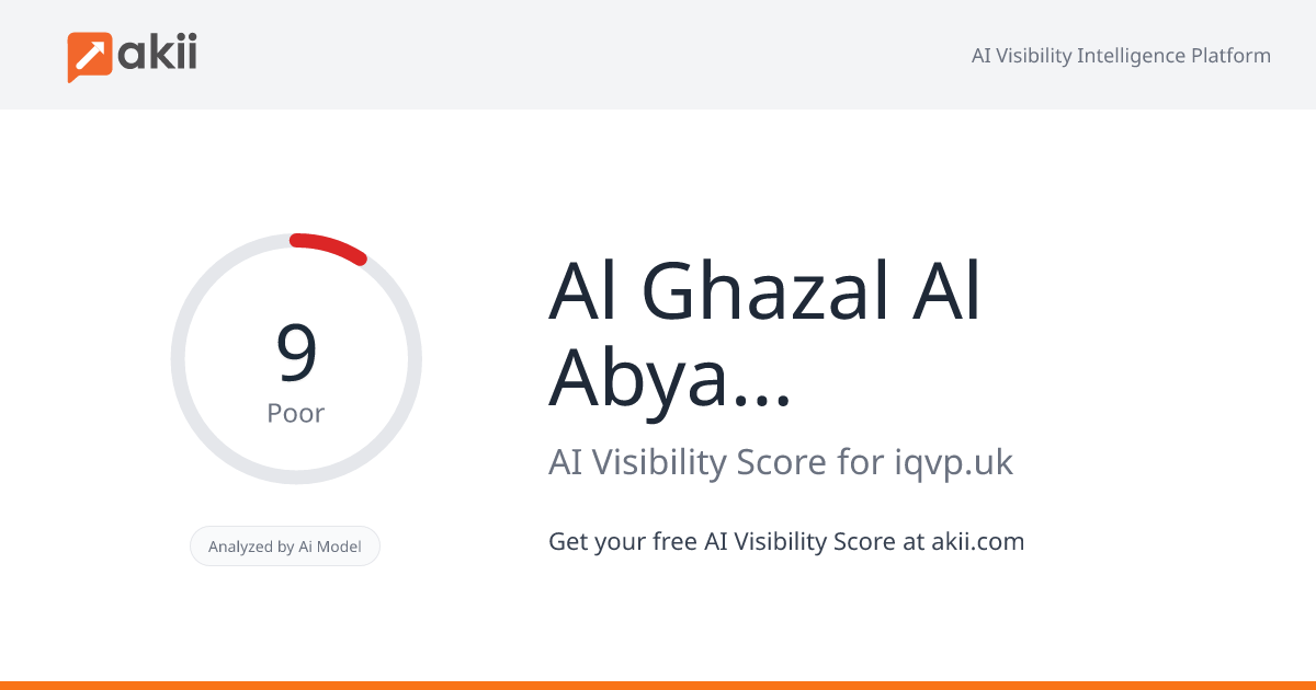 Al Ghazal Al Abyad Building Cleaning Service AI Visibility Score