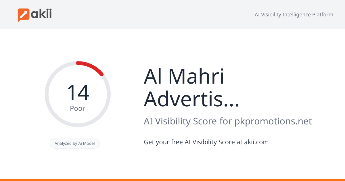 Al Mahri Advertising LLC AI Visibility Score