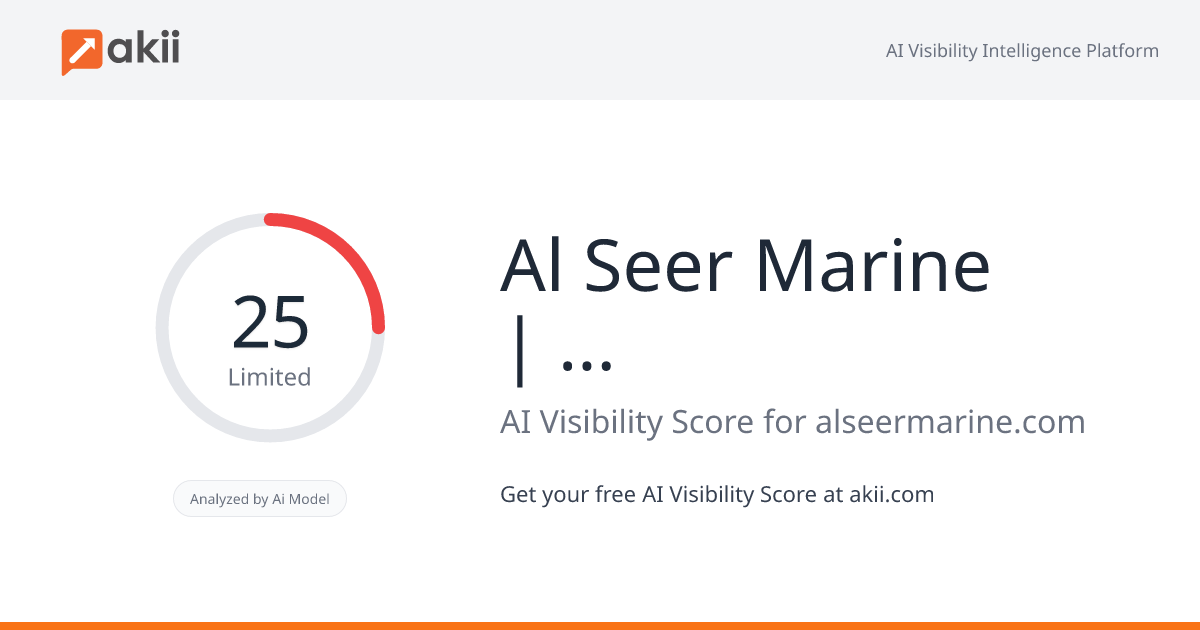 Al Seer Marine | ADX: ASM AI Visibility Score