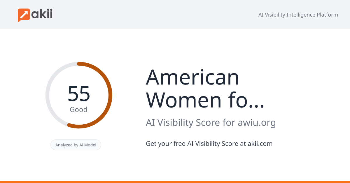 American Women for International Understanding AI Visibility Score