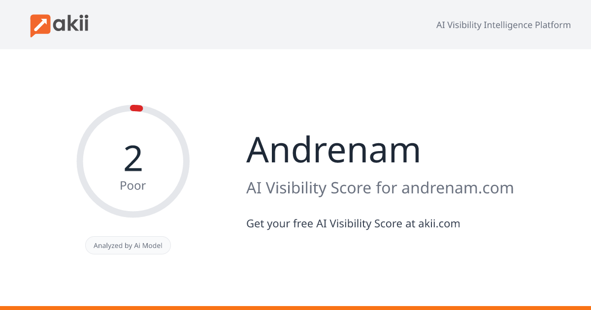 Andrenam AI Visibility Score