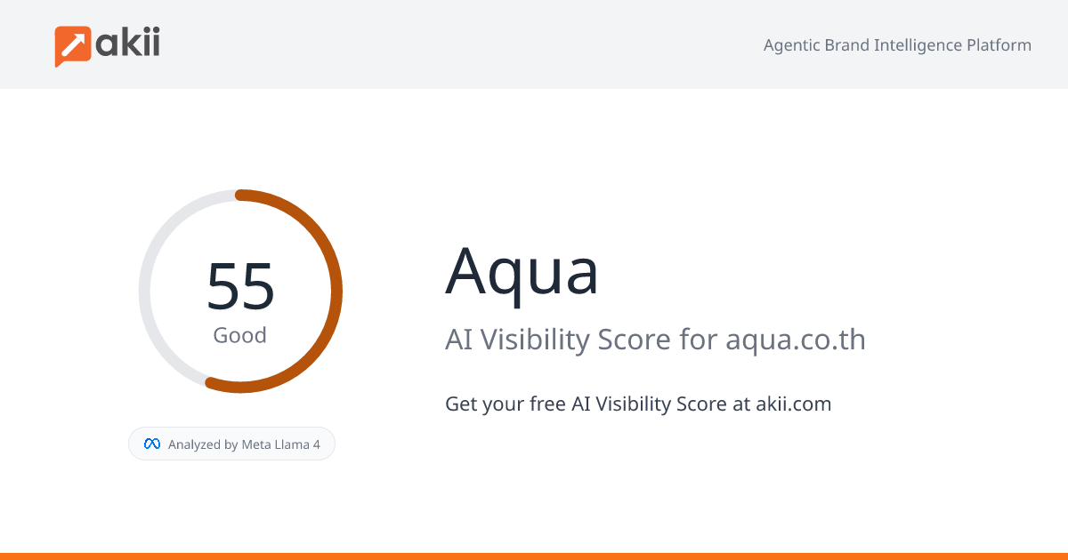Aqua AI Visibility Score