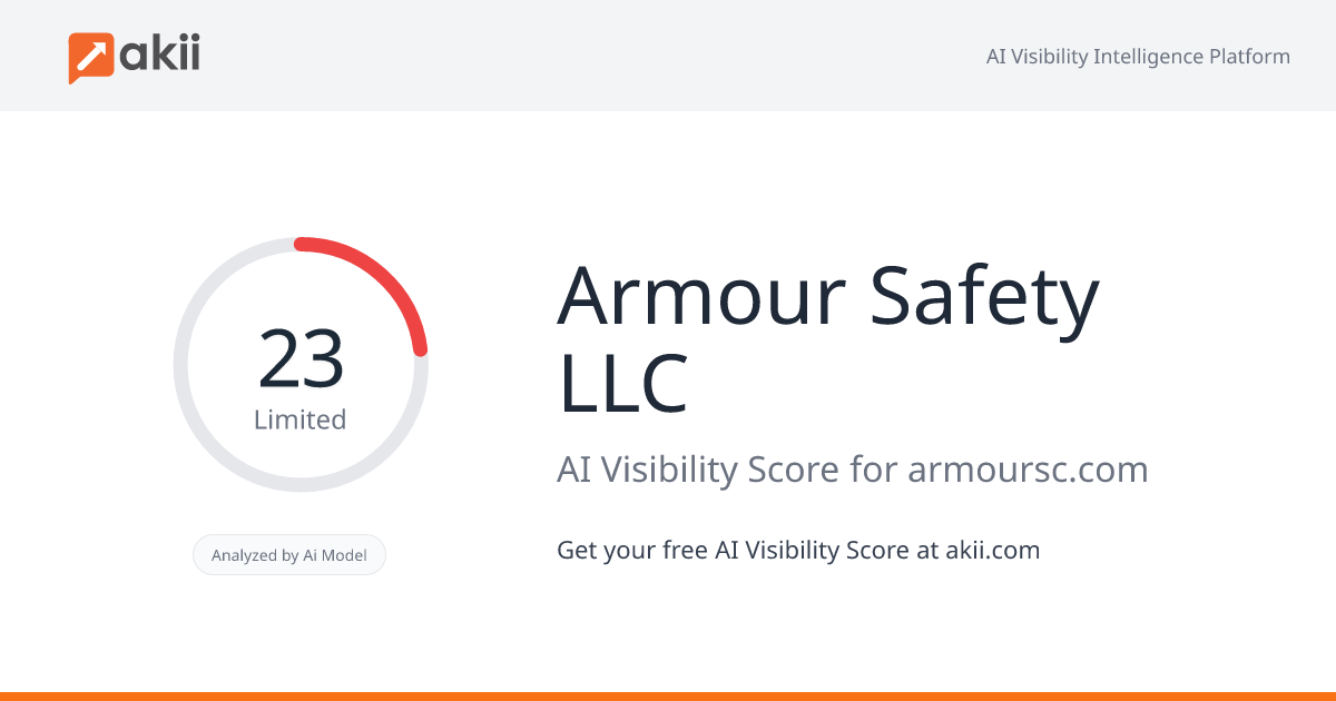 Armour Safety LLC AI Visibility Score