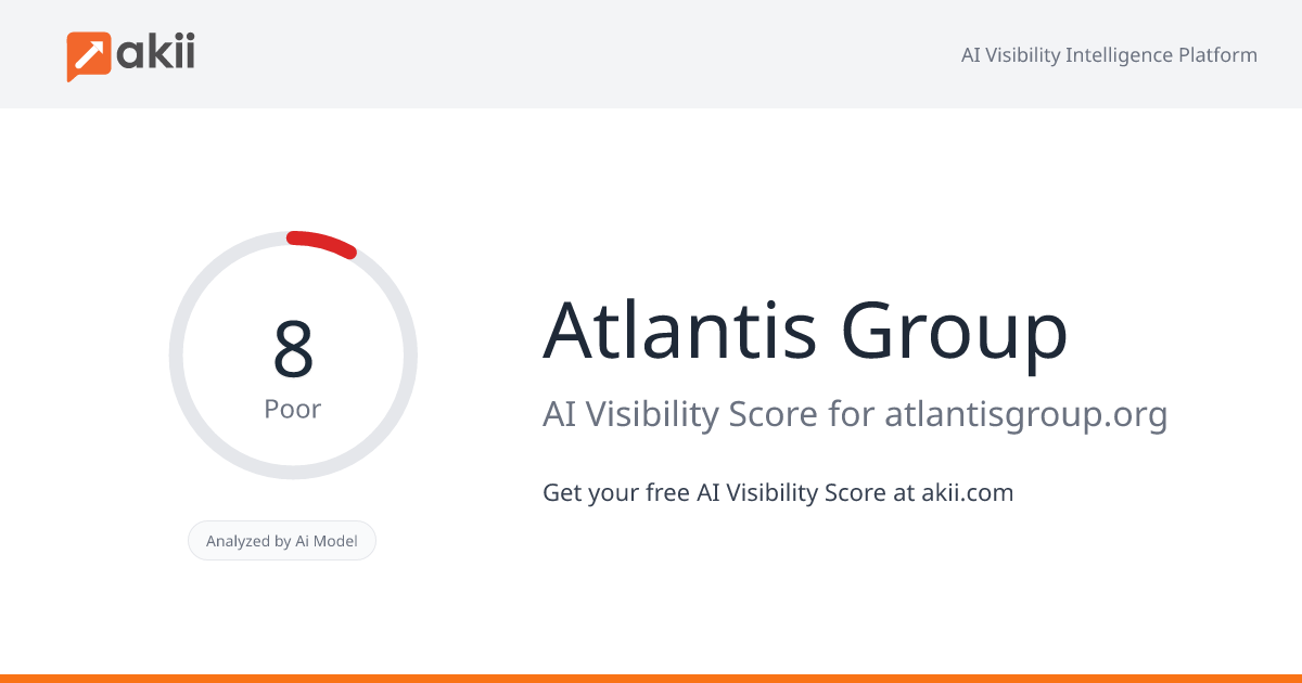 Atlantis Group AI Visibility Score