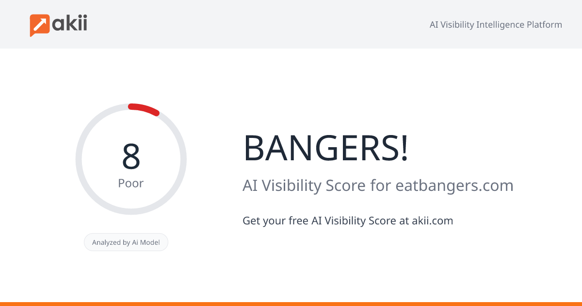 BANGERS! AI Visibility Score