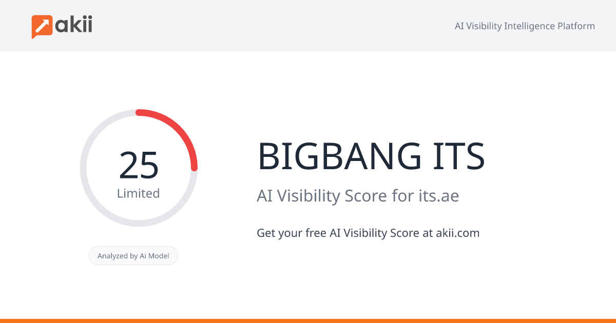 BIGBANG ITS AI Visibility Score