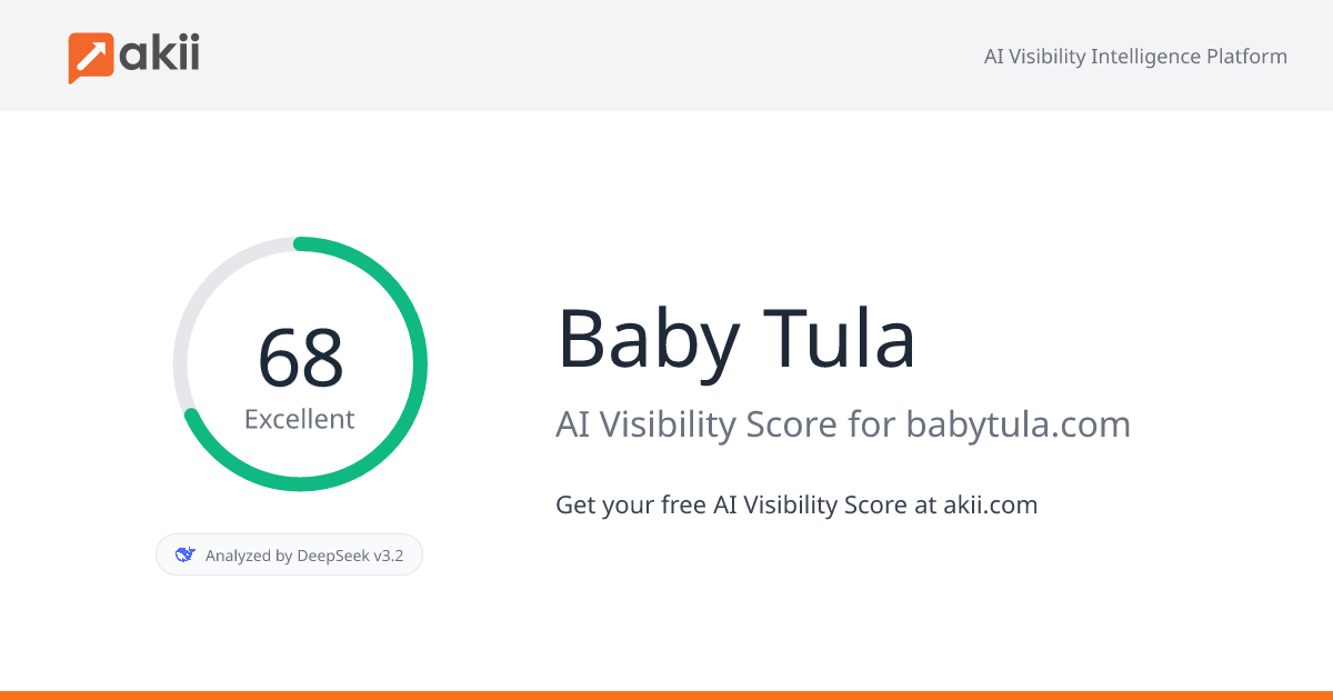 Baby Tula AI Visibility Score