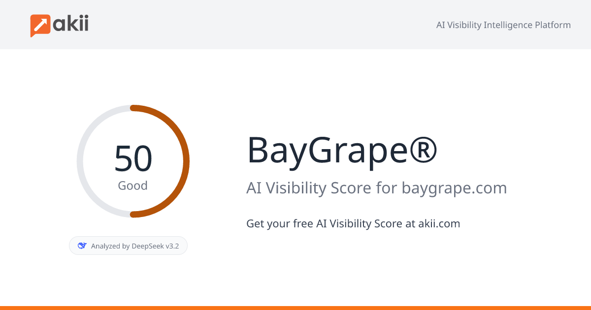 BayGrape® AI Visibility Score