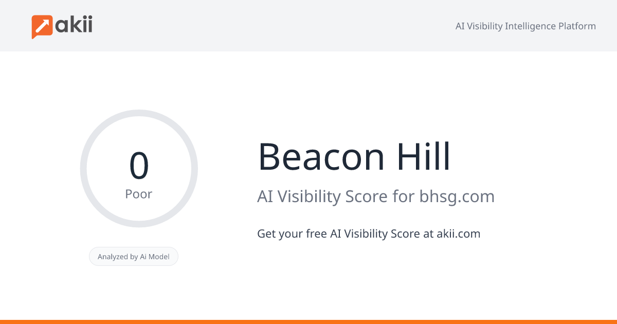 Beacon Hill AI Visibility Score