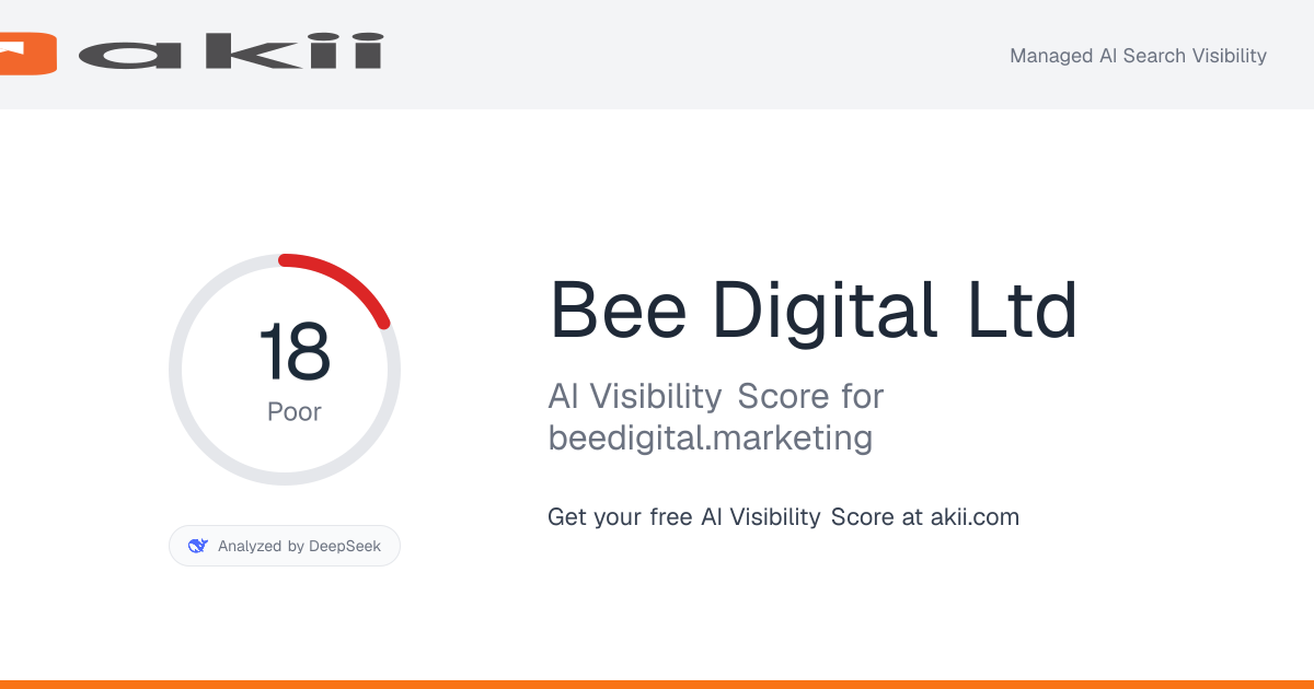 Bee Digital Ltd AI Visibility Score preview