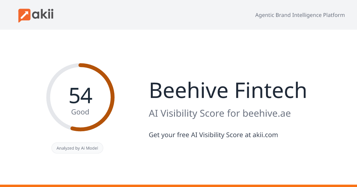 Beehive Fintech AI Visibility Score