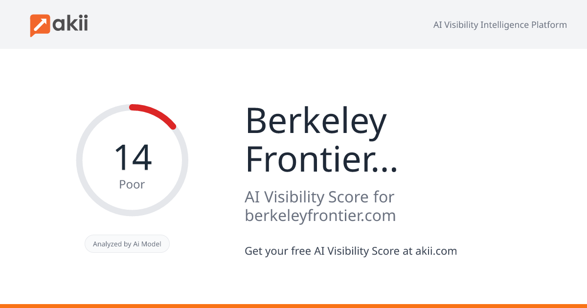 Berkeley Frontier Fund AI Visibility Score