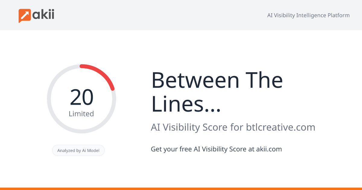 Between The Lines - BTL AI Visibility Score