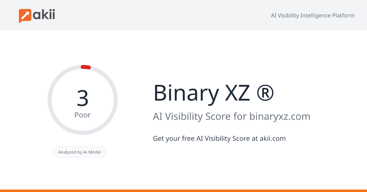 Binary XZ ® AI Visibility Score