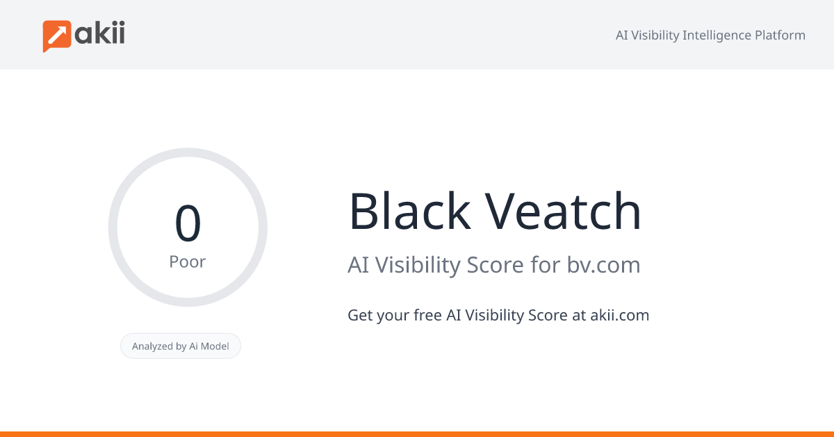 Black & Veatch AI Visibility Score
