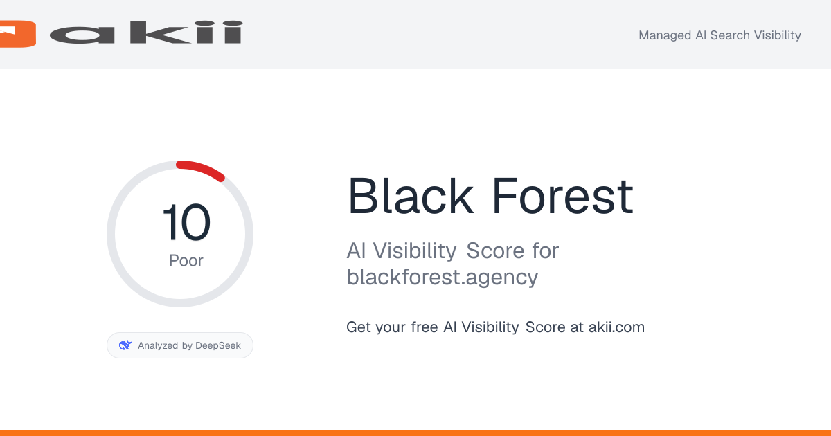 Black Forest AI Visibility Score preview