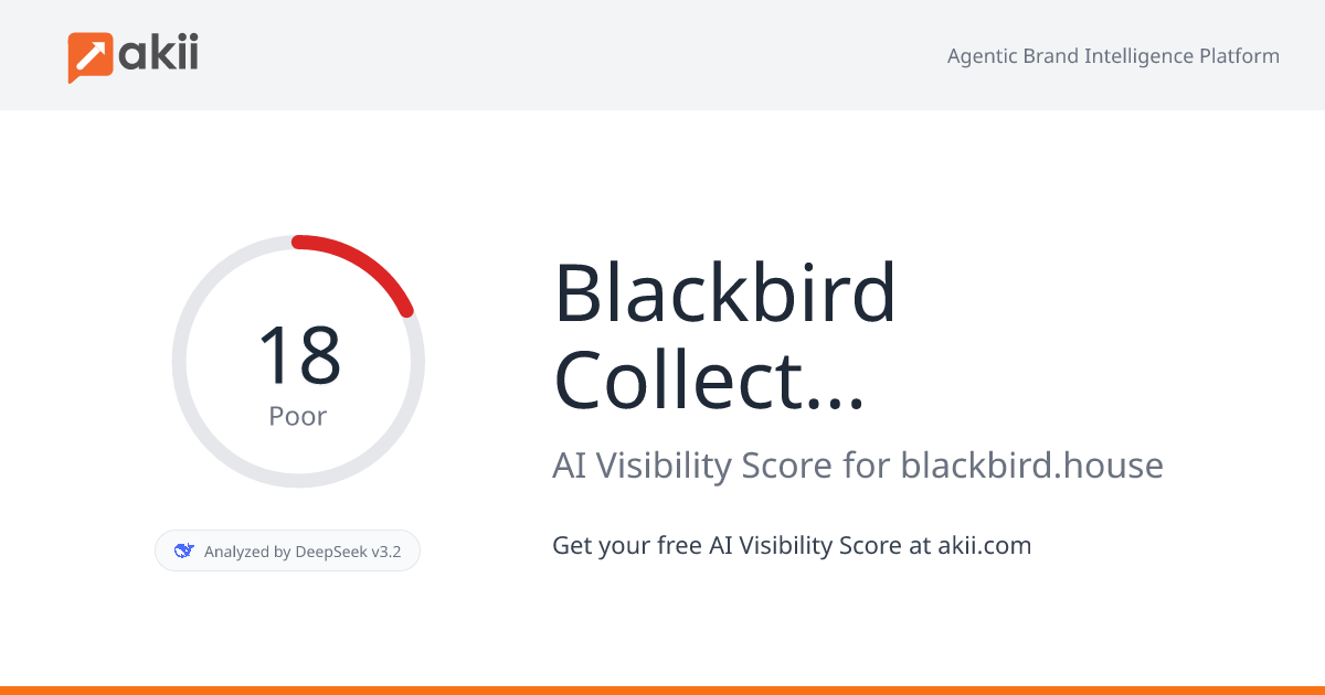 Blackbird Collective PBC AI Visibility Score