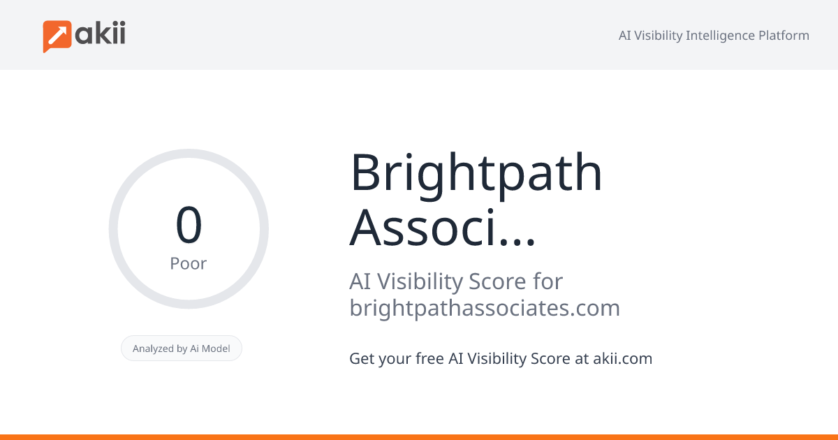 Brightpath Associates LLC AI Visibility Score