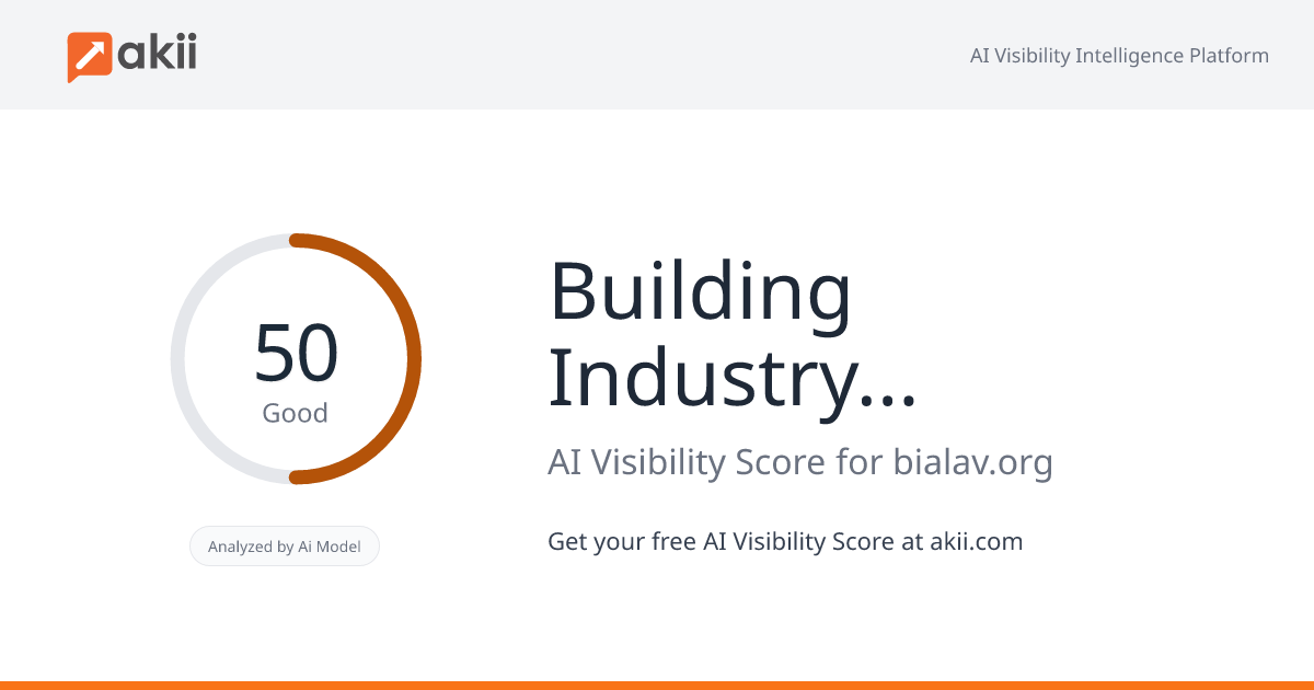 Building Industry Association - Los Angeles/Ventura Chapter AI Visibility Score