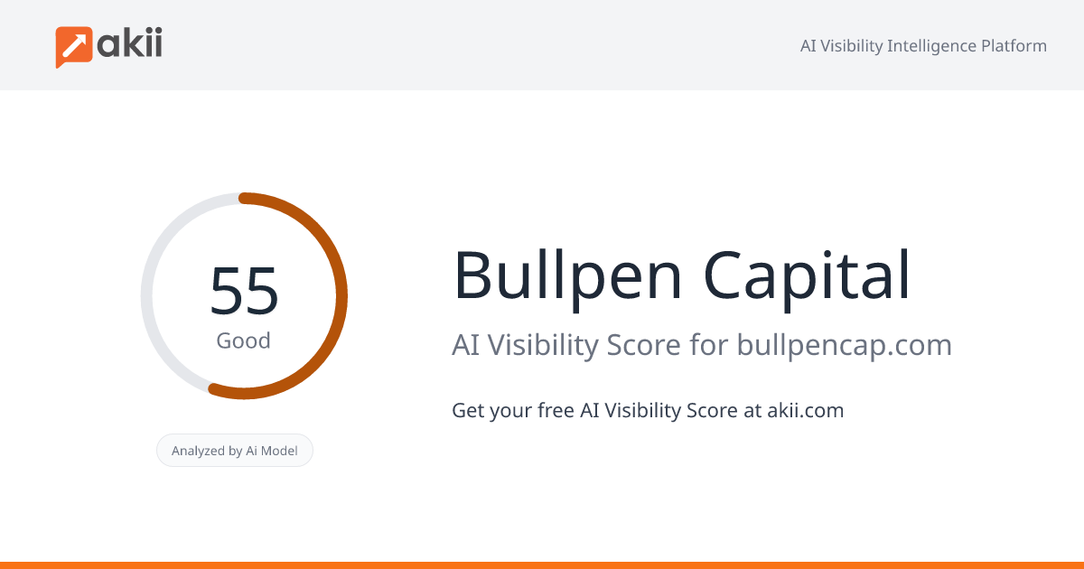Bullpen Capital AI Visibility Score
