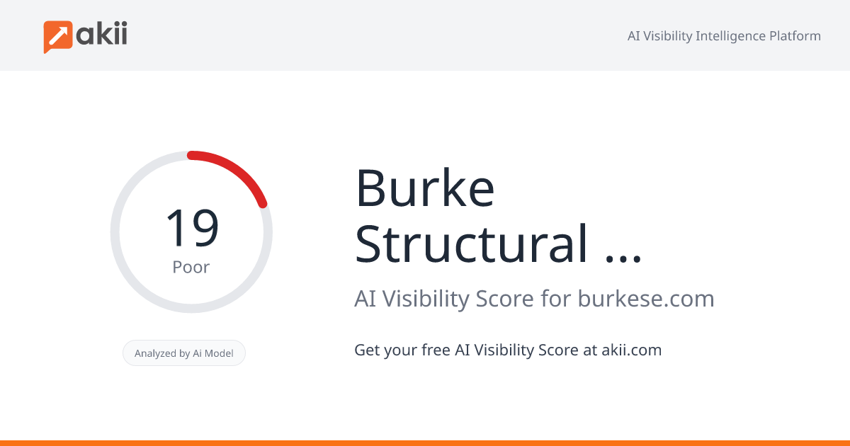 Burke Structural Engineers P.C. AI Visibility Score