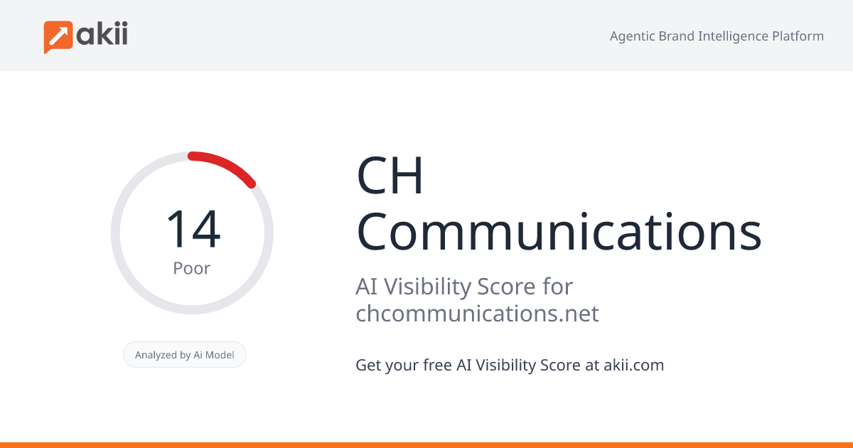 C&H Communications AI Visibility Score