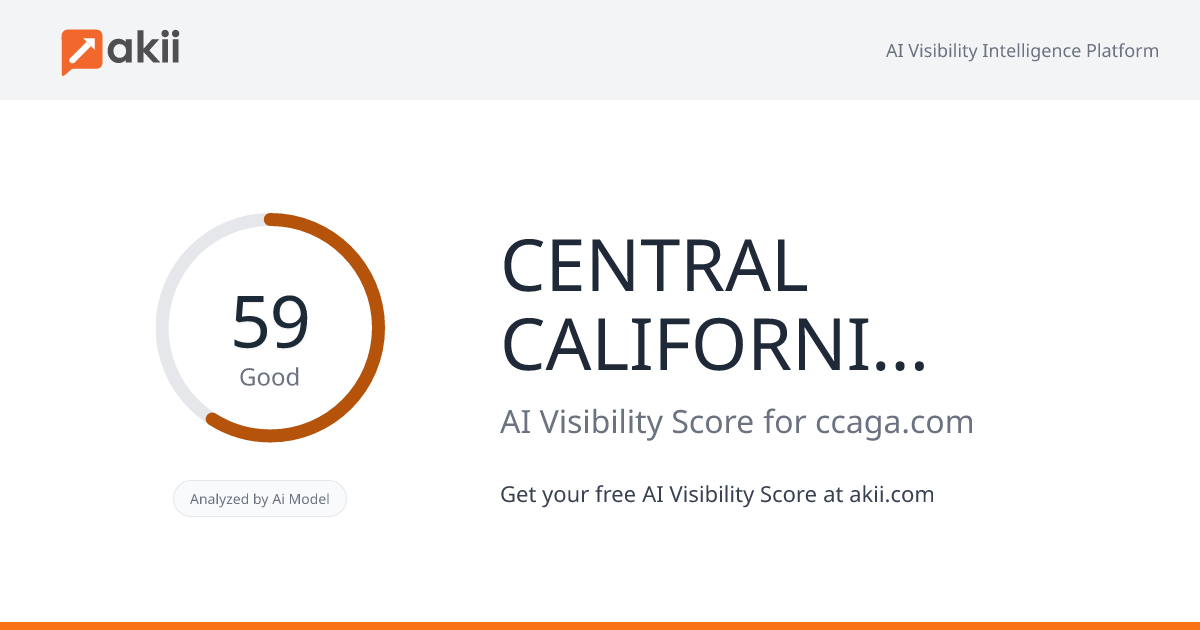 CENTRAL CALIFORNIA ALMOND GROWERS ASSOCIATION AI Visibility Score