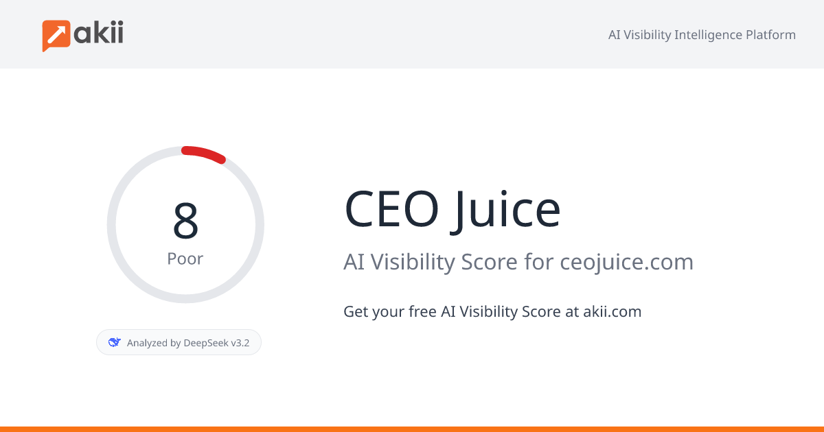 CEO Juice AI Visibility Score
