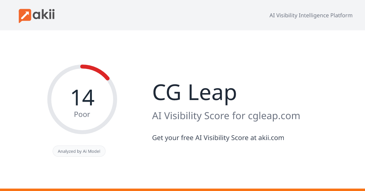 CG Leap AI Visibility Score