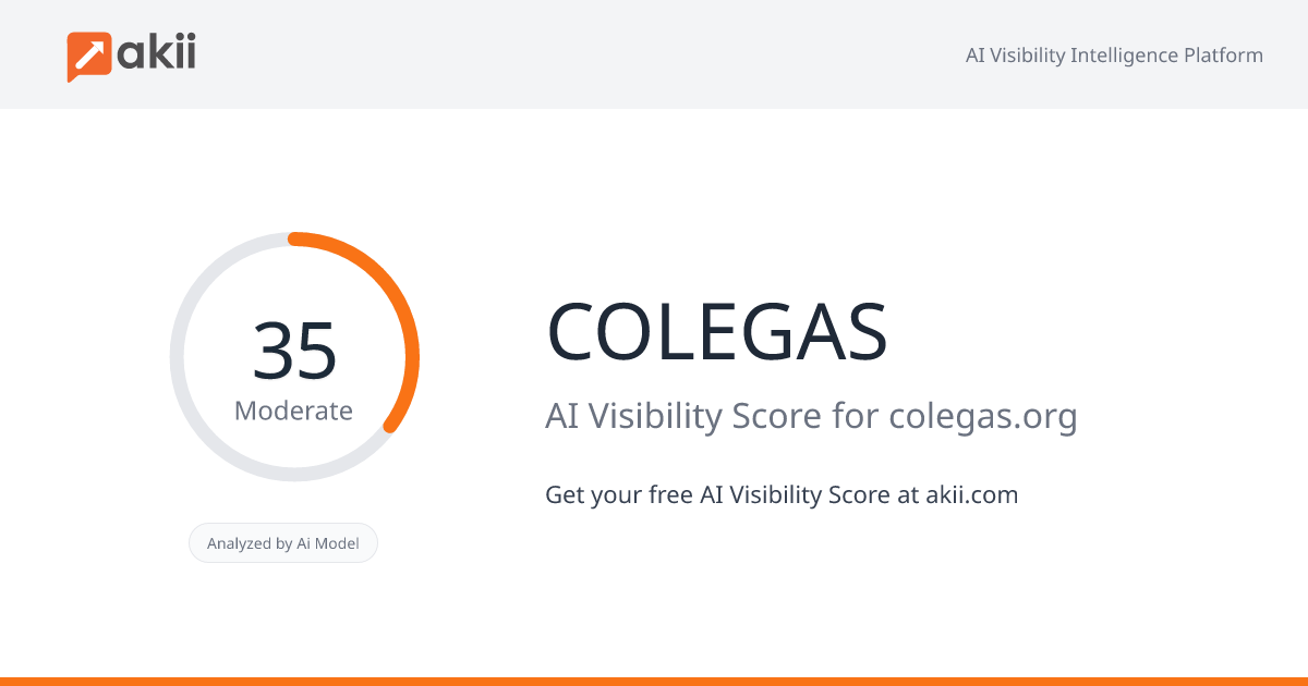 COLEGAS AI Visibility Score