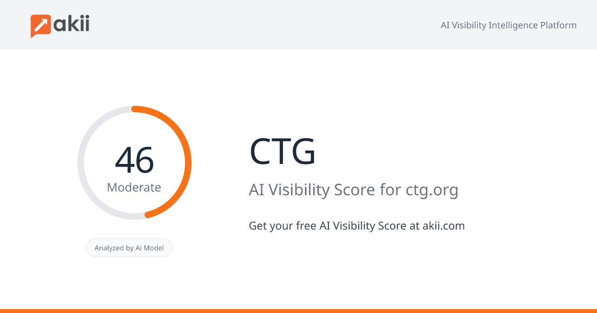 CTG AI Visibility Score
