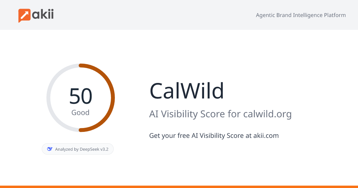 CalWild AI Visibility Score