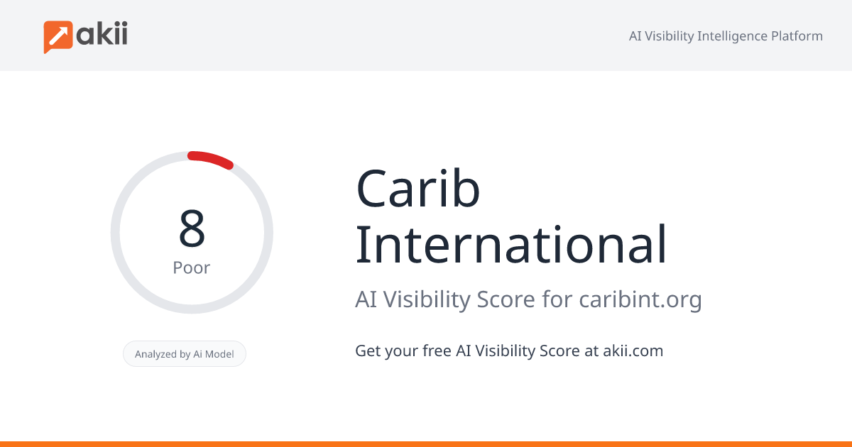 Carib International AI Visibility Score